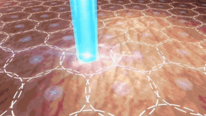 鉑金蜂巢透鏡產生LIOB效應啟動修復機制